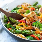 Stir fry chicken healthy rice recipes sauces sauce brown wholefully family ideas over veggies top